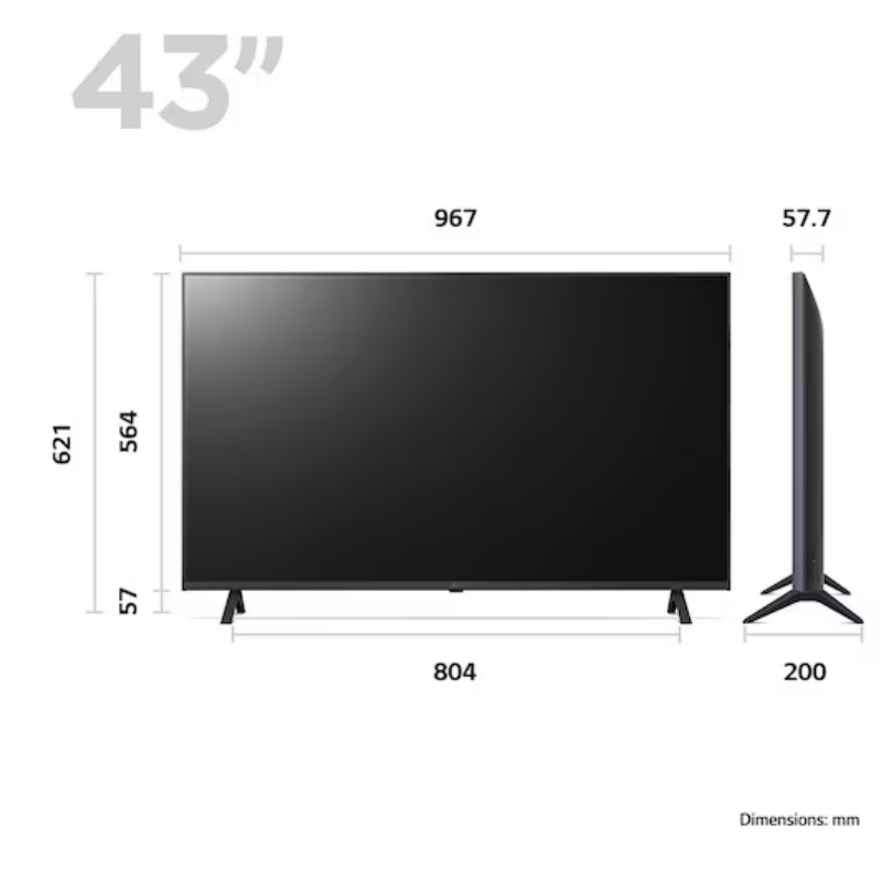 LG43 INCH TV UR78003LK - Görsel 2